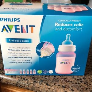 New AVENT pink bottles